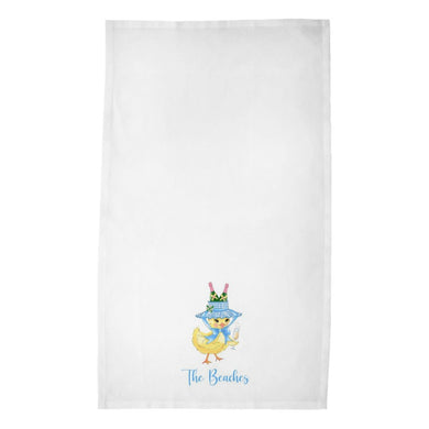 Chirp, Chirp, Cheers! Personalized Easter Poly Twill Tea Towels, Set of 2
