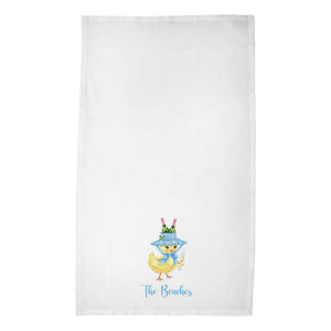 Chirp, Chirp, Cheers! Personalized Easter Poly Twill Tea Towels, Set of 2