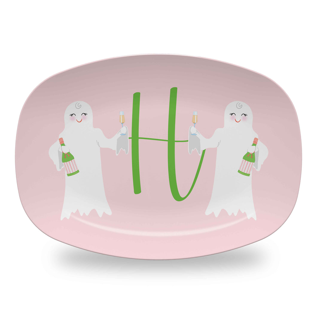 A Ghost to You Personalized Halloween Melamine Platter