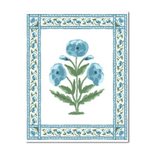 Load image into Gallery viewer, Mughal Blooms Fine Art Print, Blue