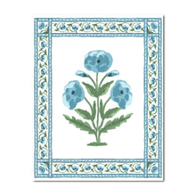 Load image into Gallery viewer, *IN STOCK* Mughal Blooms Fine Art Print, Blue