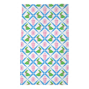 *IN STOCK* Boxwood Bunnies Easter Poly Twill Tea Towels, Set of 2