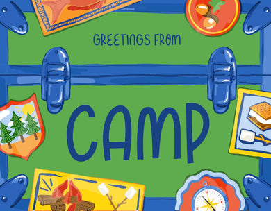 Camp Trunk Children's Folded Note Cards, Forest