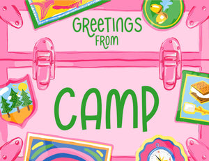 Camp Trunk Children's Folded Note Cards, Sunset