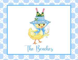 Chirp, Chirp, Cheers! Personalized Easter Folded Note Cards