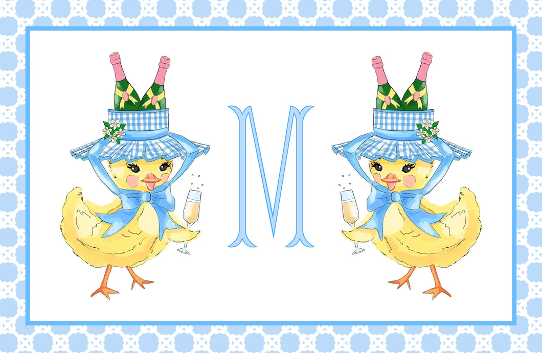 Chirp, Chirp, Cheers! Personalized Easter Paper Tear-away Placemat Pad