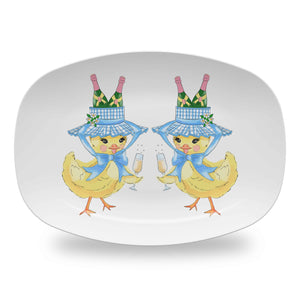 Chirp, Chirp, Cheers! Easter Melamine Platter