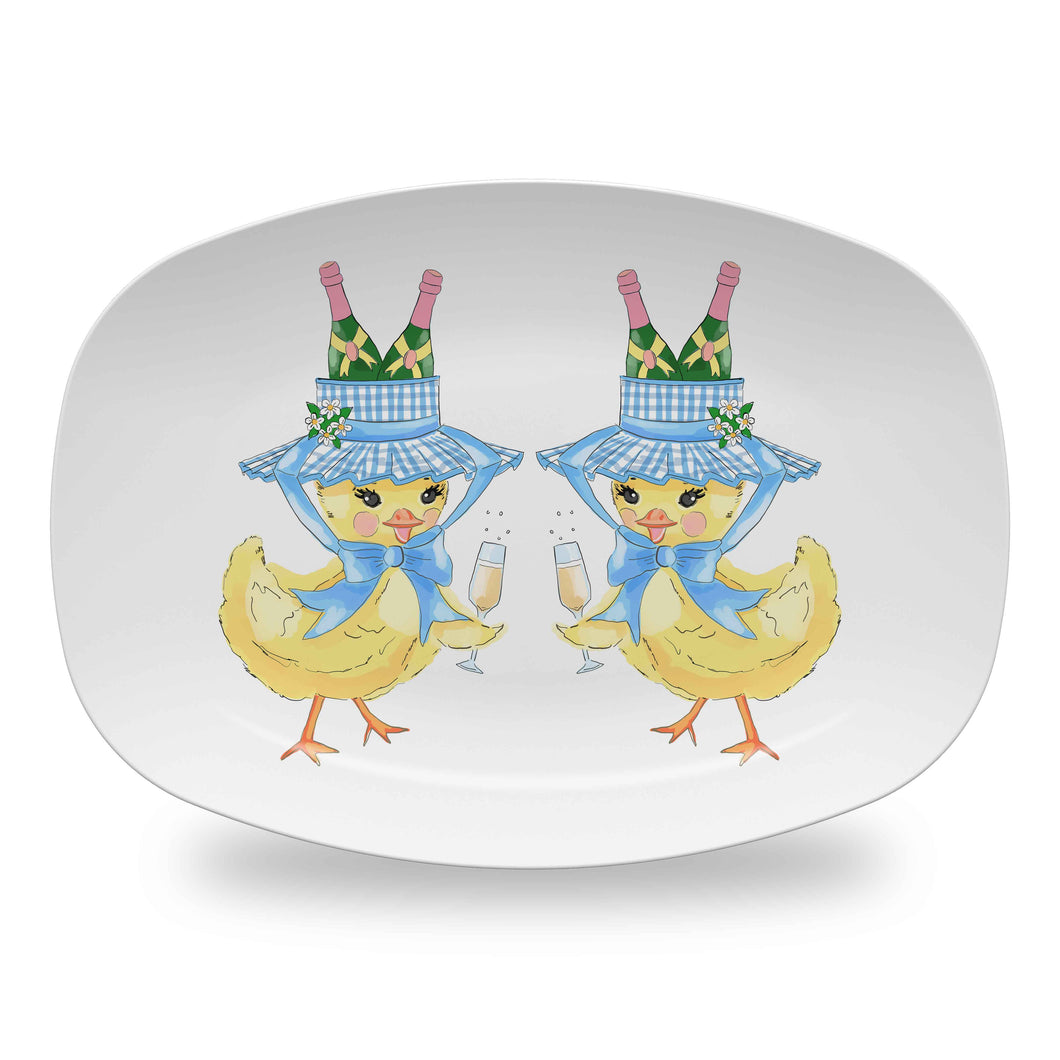 Chirp, Chirp, Cheers! Easter Melamine Platter