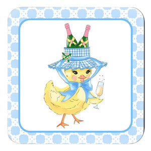 Chirp, Chirp, Cheers! Easter Cork Backed Coasters - Set of 4