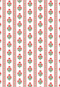 *IN STOCK* Merry Mughal Stripe Christmas Gift Wrap - Set of 3 Sheets