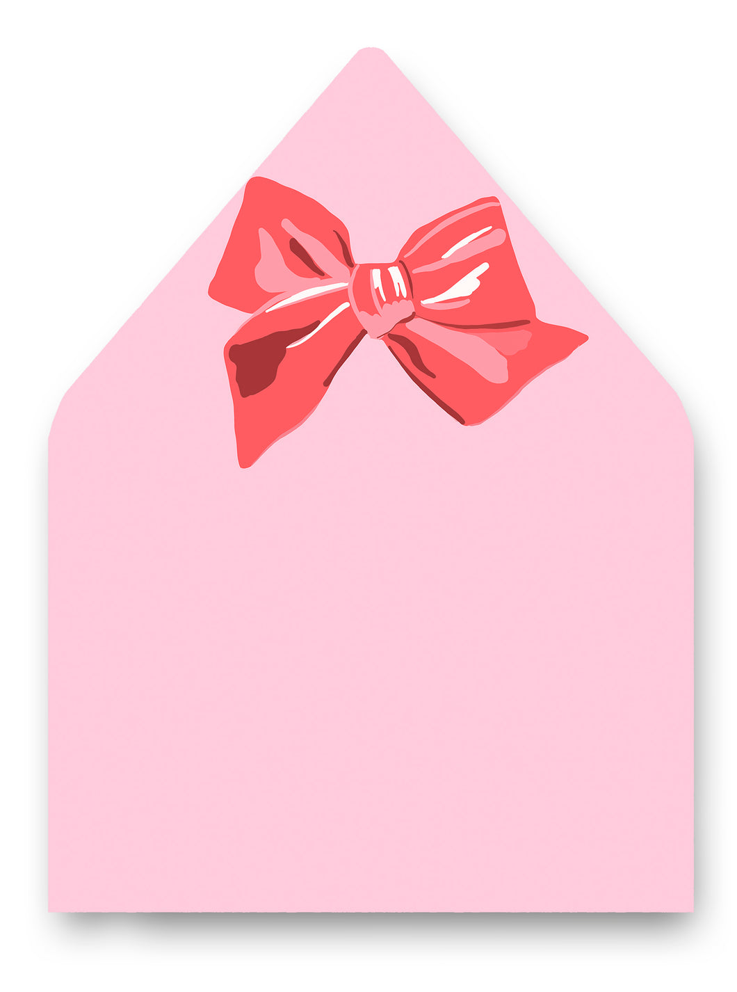 Holiday Floral Pink Bow A9 Patterned Envelope Liners