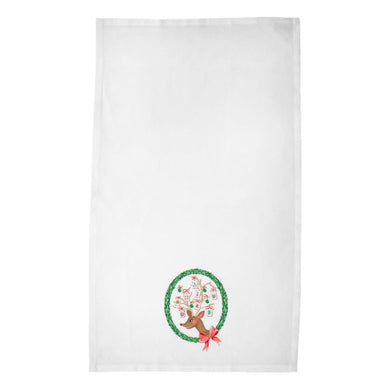 Crack, Bam, Dot! Holiday Mahjong Poly Twill Tea Towels, Set of 2