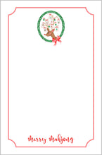 Load image into Gallery viewer, Crack, Bam, Dot! Holiday Mahjong Notepad, Multiple Sizes Available