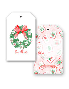 Deck the Halls with Mahjong Personalized Hang Tags