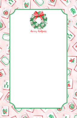 Deck the Halls with Mahjong Notepad, Multiple Sizes Available