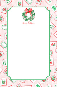 Deck the Halls with Mahjong Notepad, Multiple Sizes Available
