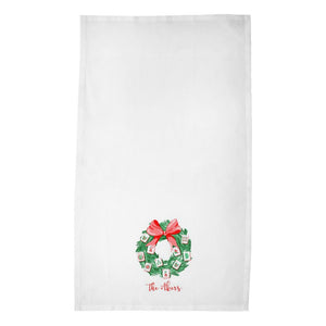 Deck the Halls with Mahjong Personalized Poly Twill Tea Towels, Set of 2