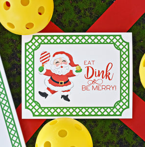 Eat, Dink, & Be Merry Folded Note Cards