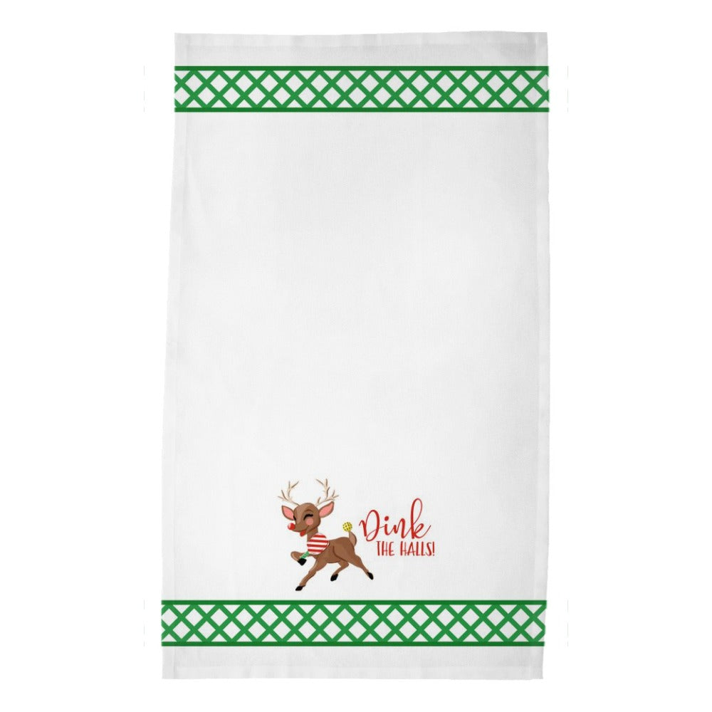 Dink the Halls Poly Twill Tea Towels, Set of 2