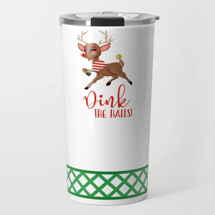 Dink the Halls Travel Tumbler