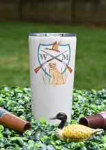 Load image into Gallery viewer, Men&#39;s Duck Hunting Crest Personalized Travel Tumbler