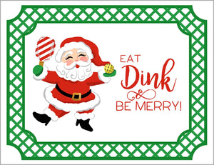 Eat, Dink, & Be Merry Folded Note Cards