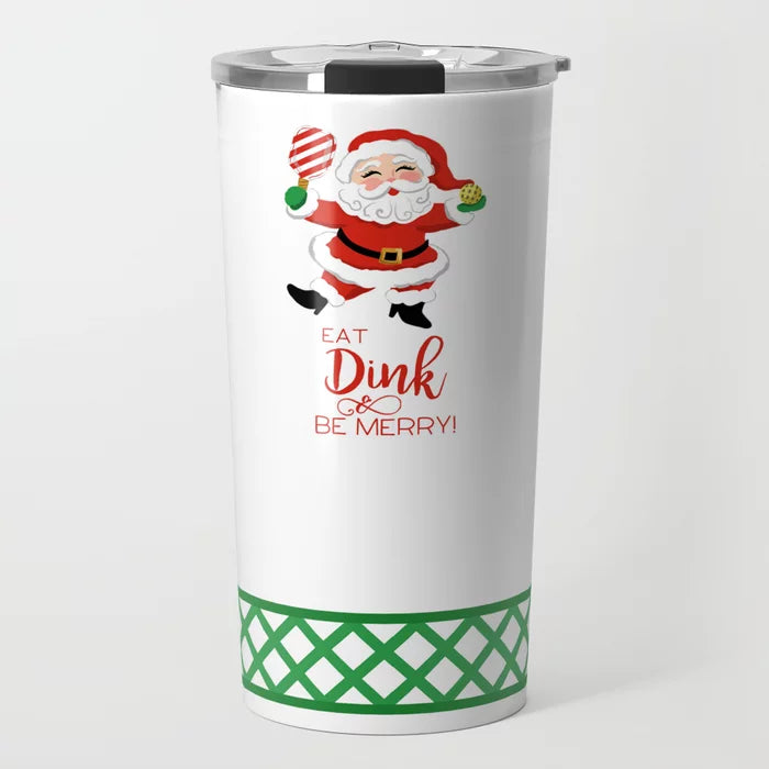 Eat, Dink, & Be Merry Travel Tumbler