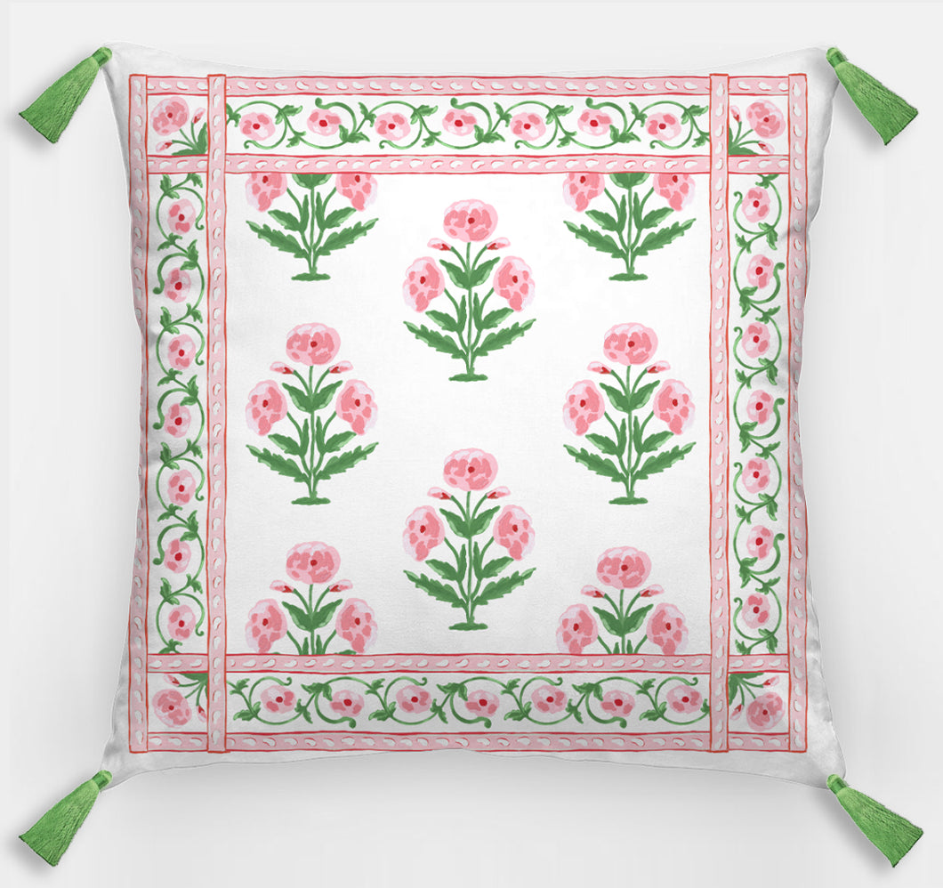 Mughal Blooms Euro Pillow & Insert, 26