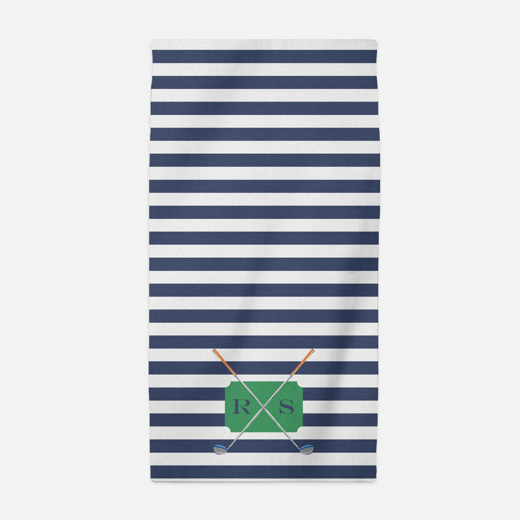Personalized Father's Day Beach Towel, Golf