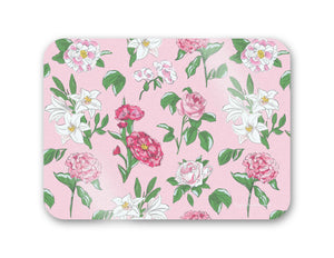 *IN STOCK* Flirty Floral 16" x 12" Tempered Glass Cutting Board