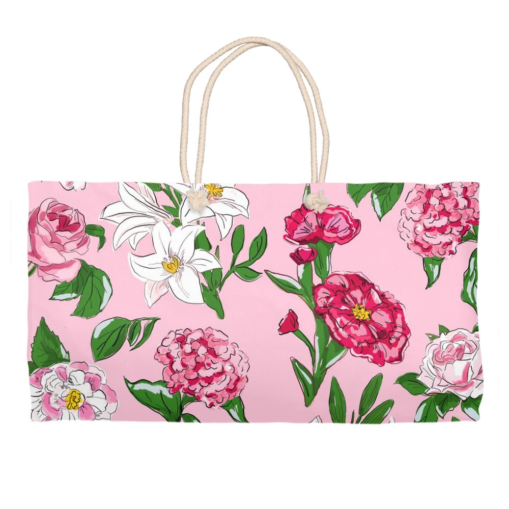 Flirty Floral Tote Bag