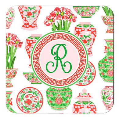 Holiday Vessels Personalized Cork Backed Coasters - Set of 4