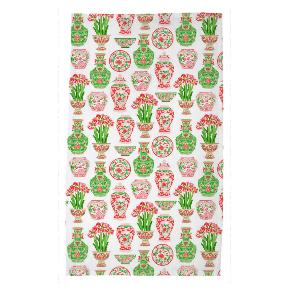 Holiday Vessels Poly Twill Tea Towels, Set of 2