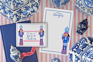 I'll Have a Blue Christmas Personalized Folded Note Cards