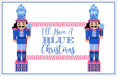 I'll Have a Blue Christmas Paper Tear-away Placemat Pad
