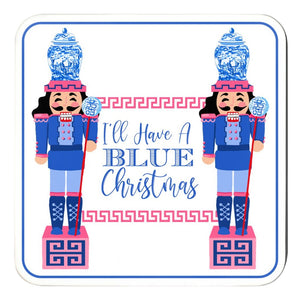 I'll Have a Blue Christmas Cork Backed Coasters - Set of 4