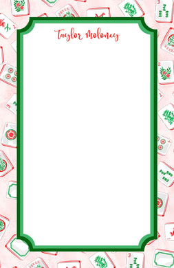 Merry Mahjong Notepad, Multiple Sizes Available