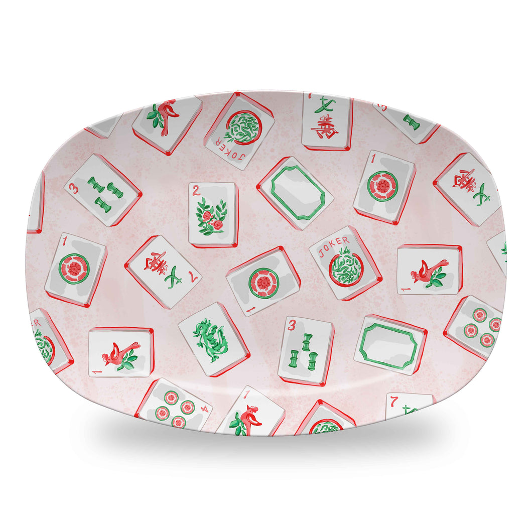 Merry Mahjong Melamine Platter