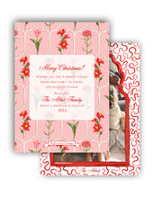 Load image into Gallery viewer, Merry Marrakesh Personalized Photo Holiday Card, Peppermint, 5.5&quot;x8.5&quot; A9 Size