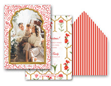 Load image into Gallery viewer, Merry Marrakesh Personalized Photo Holiday Card, Classic White, 5.5&quot;x8.5&quot; A9 Size