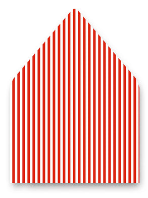 Red Stripe A7 Patterned Envelope Liners