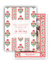 Load image into Gallery viewer, Merry Mughal Personalized Photo Holiday Card, 5&quot; x 7&quot; A7 Size