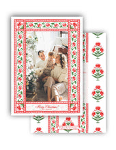 Load image into Gallery viewer, Merry Mughal Personalized Photo Holiday Card, 5&quot; x 7&quot; A7 Size
