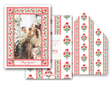 Merry Mughal Personalized Photo Holiday Card, 5.5
