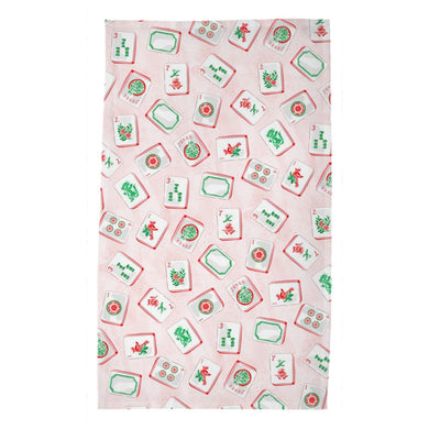 Merry Mahjong Poly Twill Tea Towels, Set of 2