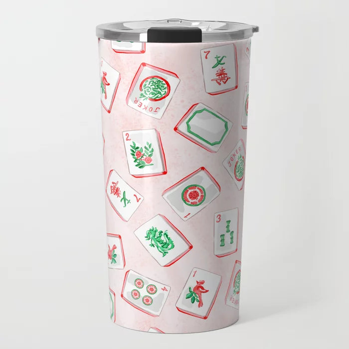 Merry Mahjong Travel Tumbler