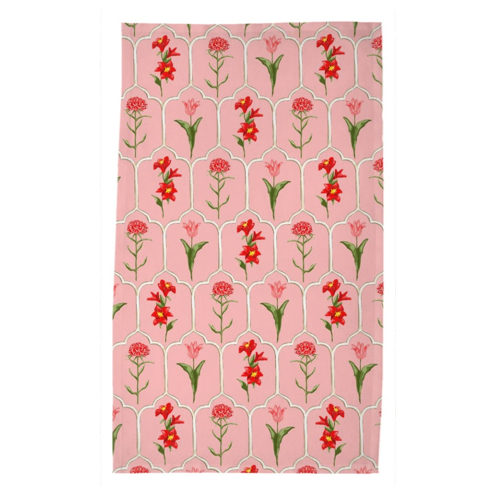 *IN STOCK* Merry Marrakesh, Peppermint, Poly Twill Tea Towels, Set of 2