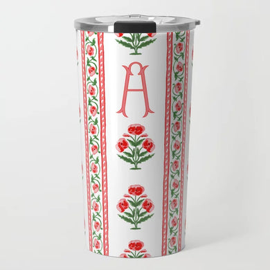 Merry Mughal Stripe Personalized Travel Tumbler