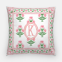 Load image into Gallery viewer, Mughal Blooms Personalized 20&quot;x20&quot; Pillow Cover, Pink
