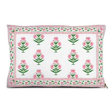 Mughal Blooms Pet Bed, (3) Sizes Available, Pink